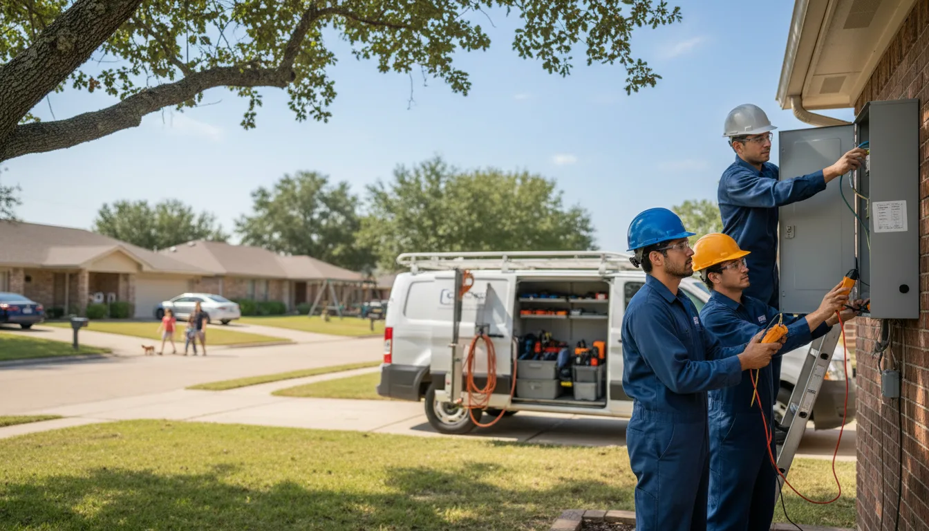 Certified electrician providing emergency electrical services in Cambria, IL